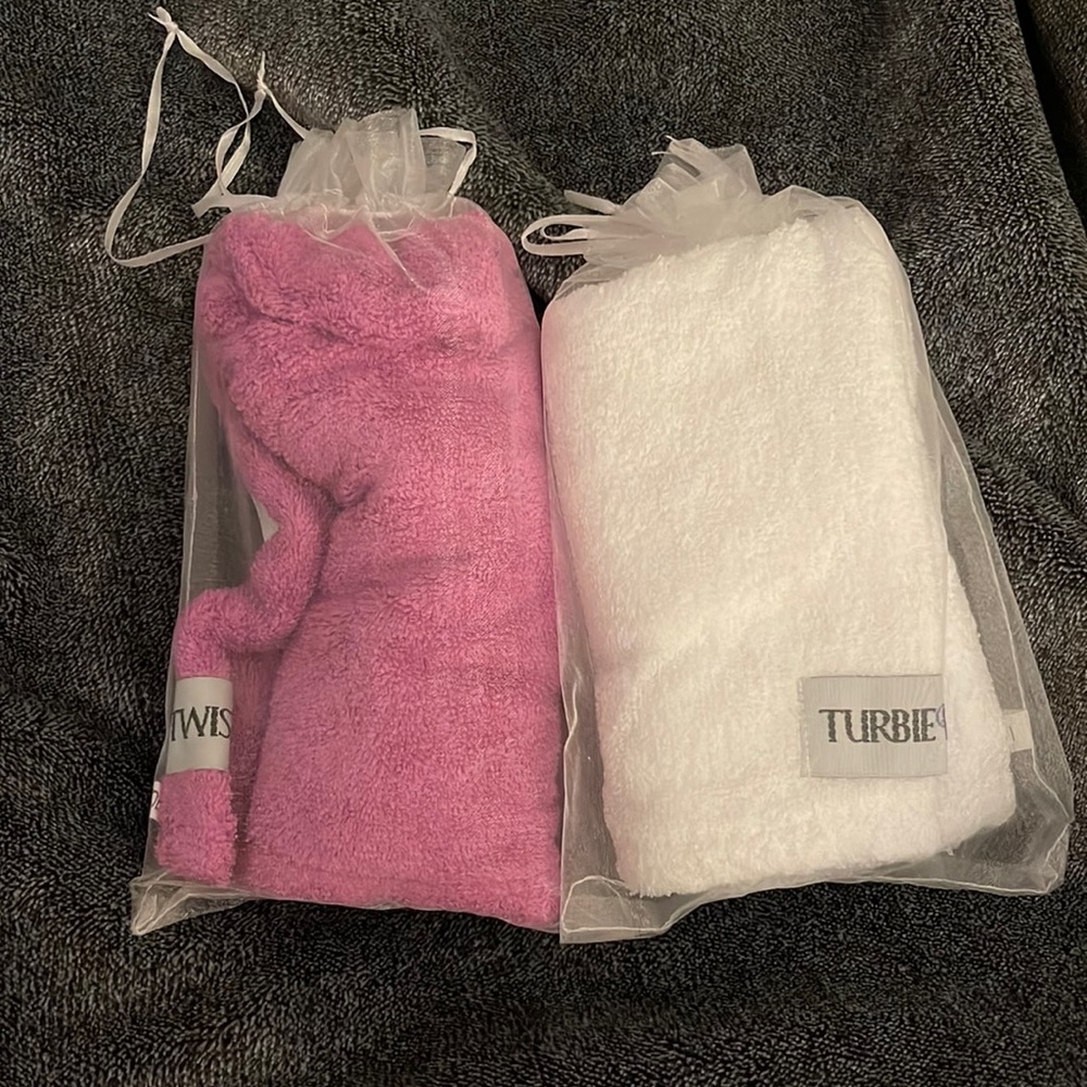 New. Turbie Twist microfiber hair towels